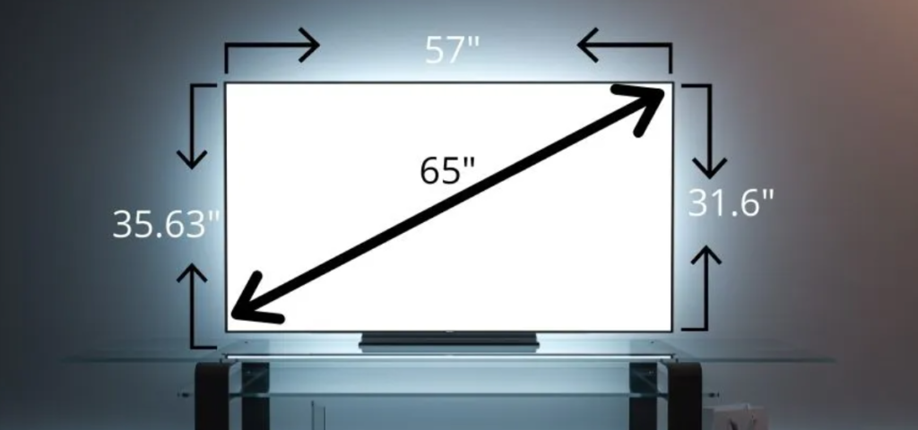 65 Inch TV Dimensions