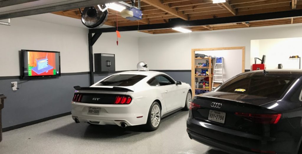 TV in Garage